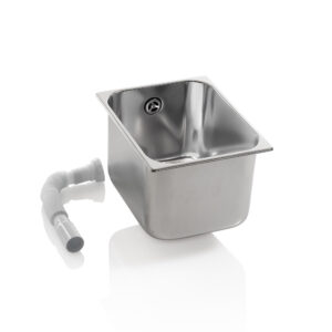 Vasca in acciaio inox con scarico