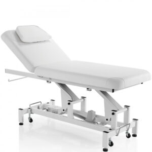 Lettino Massaggi Elettrico con Motore e Asta Porta Rotolo
