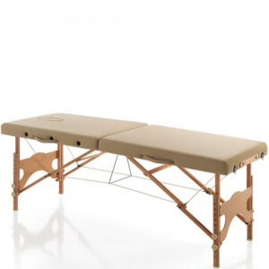 Lettino Massaggio Pieghevole in Legno Portatile e Regolabile