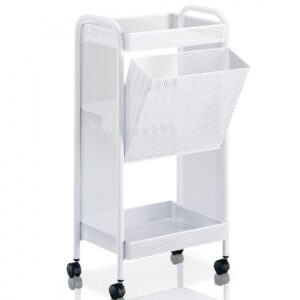 Carrello Estetista per Ceretta con Cestello rifiuti estraibile