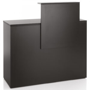 Bancone Reception Parrucchiere in Legno con Retro Cassa BLACK