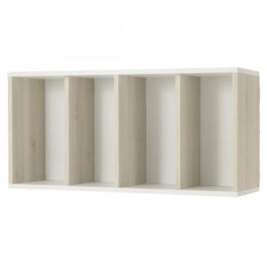 Espositore a Parete per Centro Estetico in Legno Laminato Bianco