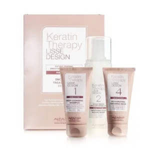 Alfaparf Milano Keratin Therapy Lisse Design Bond System Trattamento Lisciante Express 3 pz
